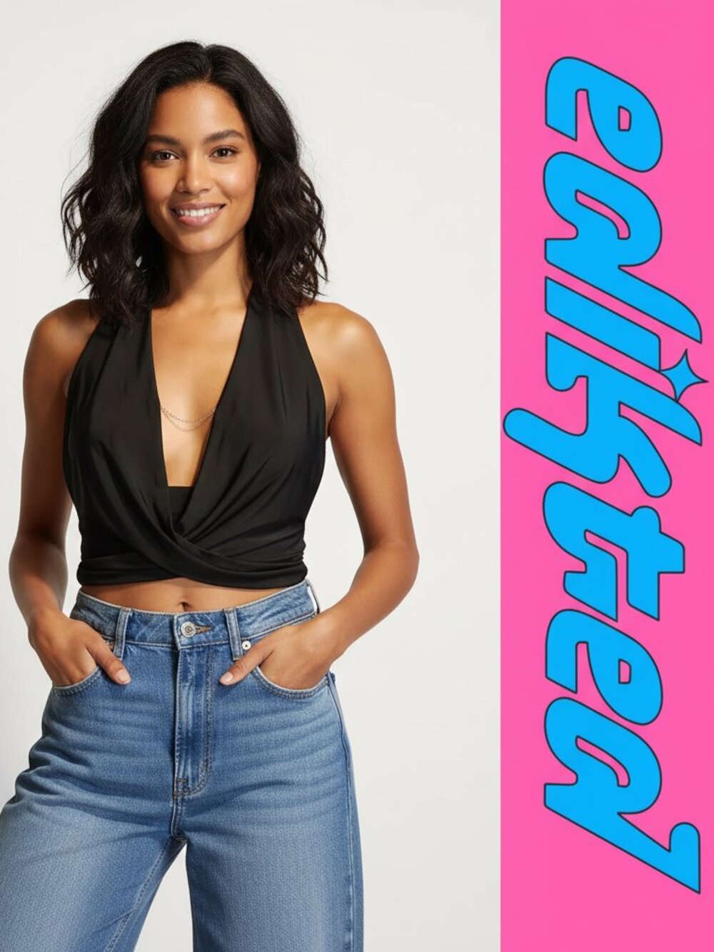 Edikted Cropped Open Back Top Black XS Going Out Party Top Flaw